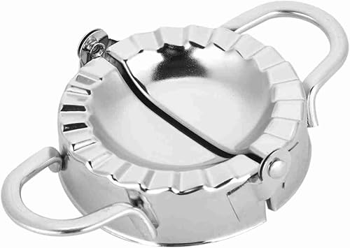Stainless Steel Dumpling Ravioli Maker Press, Stainless Steel Empanada Cutter Kitchen Accessories for Dumpling Wrapper Dough Stamp Cutter Pastry Pie Small Approx. 17.6x16.2x6.5cm / 6.93x6.38x2.56in
