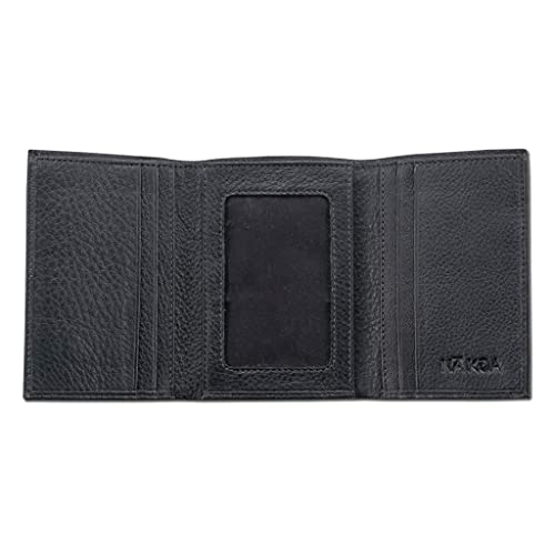 Image of Hawaiian Turtle Tattoo Trifold Wallet, Genuine Leather, inchOhana inch Tattoo art by Samson Harp (Black with Red Art) from NAKOA