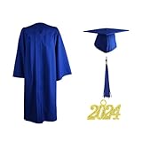 Abschlusskappe und - Weich Abschlusskleid Cap Quaste Set 2021 - Unisex Kostüm für High...