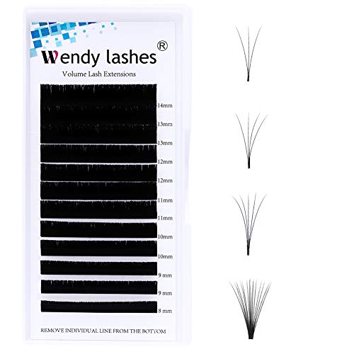 Extensiones de Pestañas 0.05 C Curl Mix 8-14mm 3D 5D 10D Extensiones Pestañas Volumen Ruso Easy Fan Lash
