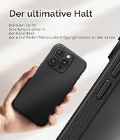 Ringke Onyx Magnetic für iPhone 15 Pro Hülle, [Kompatibel mit MagSafe] Griffig rutschfest Anti-Fingerabdruck Stoßfest Kratzfest Handyhülle mit Präzisen Kameraausschnitten - Black – Ansicht 7