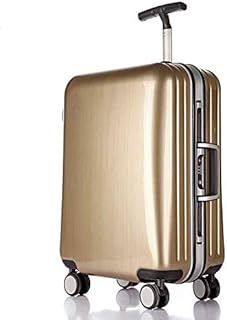di alta qualità 22/25 / 29inch trolley moda telaio in alluminio bagagli da viaggio ABS + PC valigia serratura doganale business boarding box 29inch Champagne