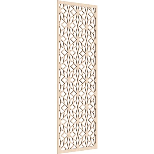 Image of Lake Decorative Pierced Fretwork Wood Wall Panels, 31 3 /8 inchW x 79 3 /8 inchH x 3 /8 inchT, Red Oak
