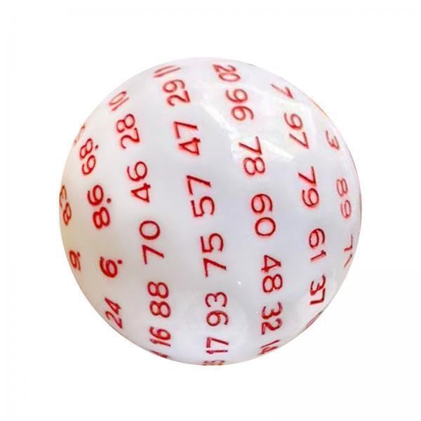 Toy 6x100 Sided Dice Acrylic Compact Large D100 Dice for Board Game Table Game Red Game Pieces, Parts-picture-34