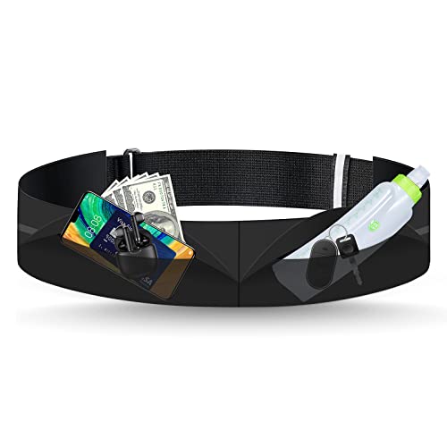 Ceinture de Course, Sac Banane de Sport Ultra Légère Sacoche Running Belt Réglable pour iPhone 13 Pro Max Mini Samsung Téléphones Jusqu’à 6.9