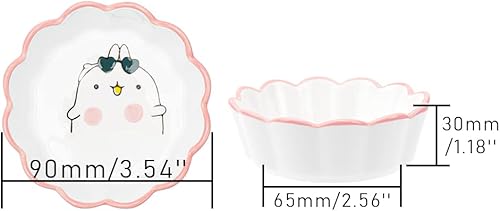 Miniatura 6 de NatSumeBasics Soporte de clip de papel de cerámica, lindo clip para platos, dispensador para organizador de escritorio de oficina en casa,
