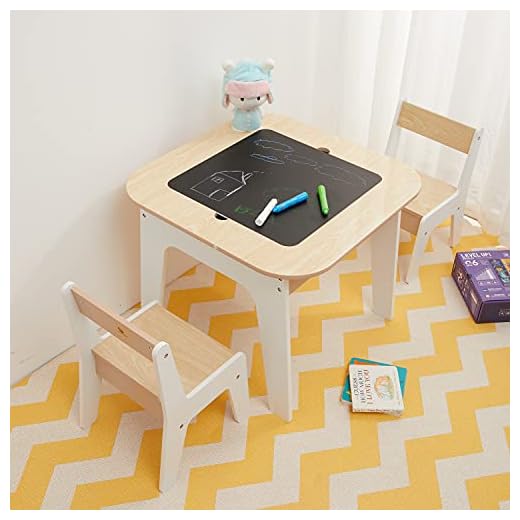Toffy & Friends 3 in 1 Wooden Storage Table and Chairs Set Table Furniture Convertible Set with Storage Space for Toddlers Drawing Reading Art Playroom Activity Table Desk Sets