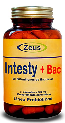INTESTY+BAC | Contribuye a equilibrar y regular la microbiota intestinal | Complemento Alimenticio a base de Fibersol®- 2, L-Glutamina, Probióticos y Vitamina B6 | 90 Cápsulas Vegetales Cover