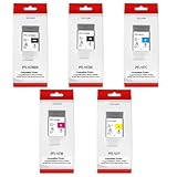 PFI-107 Pigment Ink Compatible for Canon PFI-107MBK PFI-107BK PFI-107C PFI-107M PFI-107Y Replacement for Canon imagePROGRAF IPF670 IPF680 IPF770 IPF780 IPF785 Printer 6-Pack 130ML