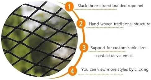 Durable Hemp Rope Climbing Net for Kids - Safe Cargo Net for Treehouse, Outdoor Playgrounds & Adventure Fun - 2m x 78.7"x118.1" - Ideal for Active Play!