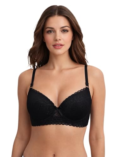 Image of Viola's Secret 6 Pack of Color Print T-Shirt Bras B Cup C Cup and D Cup