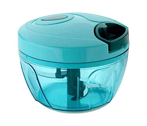 Simply Plastic Mini Handy Compact Chopper/Cutter with 3 Blades for Daily Kitchen Use (Green , 450ML)
