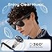 Bluetooth Glasses for Women & Men, Smart Audio Sunglasses for Men with Built-in Speakers, UV400 Protection, Wireless Music & Calls, Lightweight Frame, Touch Control Compatible with iOS/Android
