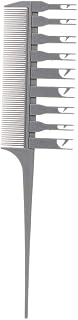 2 Lado Cabelo Tingimento Pente de Corte Ajustável Destaque Pente de Tecelagem De Corte Escova Salão de Beleza Profissional Ferramenta de Estilo de Coloração Do Cabelo