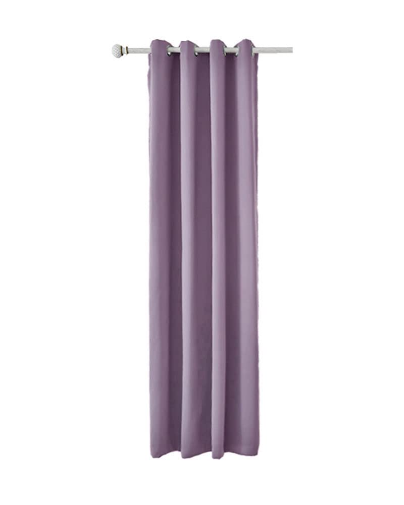 YAOTT 1 Panel Soft Texture Curtain Eyelet Blackout Nordic style Curtain Soundproof Solid Color Curtain Drapes Window Treatments For Living Room Bedroom Decoration Purple