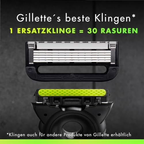 Gillette Labs Rasierer Herren, Nassrasierer, Metall, Grau – Ansicht 6