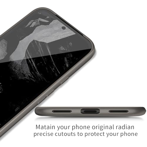 Image of X-level for Google Pixel 8A Case, Slim Fit Ultra-Thin Soft Flexible TPU Light Cases [Guardian Series] Anti-Slip Matte Finish Coating Silky Touch Protective Phone Back Cover for Pixel 8A -Gray