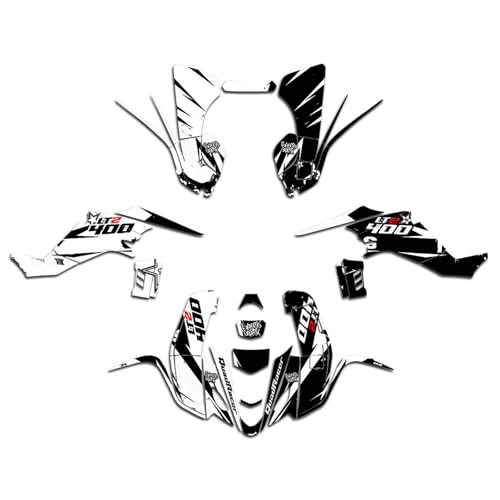 Kit d'autocollants graphiques pour Kawasaki KFX 400 pour masquer les rayures