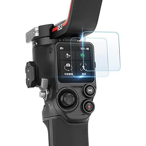 LTSKY HD Displayschutzfolie für DJI RS 3/RS 3 Pro, 9H Super Härte High-Definition Gehärtetem Glas Anti-Scratch-Schutzfolie, 2 Stück Cover