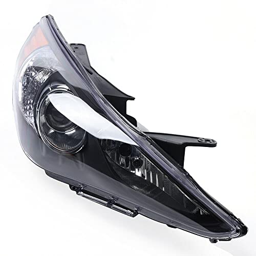 Ririsir Headlight For Sonata 2011 2012 2013 2014 Front Passenger Side Factory Halogen H1 High Beam H7 Lower Beam Headlamp Accessory Left + Right Housing Replacement #TOP3