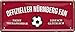 Produktbild schilderkreis24 - Blechschilder OFFIZIELLER NÜRNBERG Fan Metallschild für Fußball Begeisterte Deko Artikel Schild Geschenkidee 28x12 cm