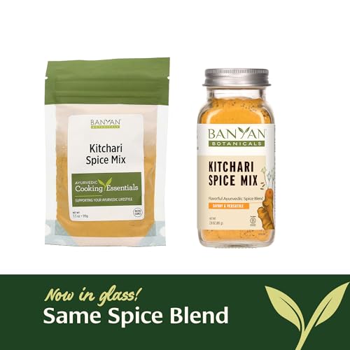 Banyan Botanicals Kitchari Spice Mix – Ayurvedic Kitchari Blend with Organic Herbs & Spices – for Ayurvedic Meals & Digestive Health – 2.8 oz – Non GMO Sustainably Sourced Vegan