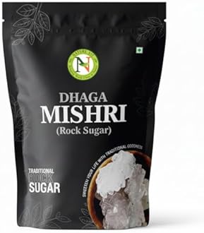 Nature Vit Dhaga Mishri, 900g | Rock Sugar | Pure Thread Crystal | Thread Mishri | Mishri Crystal