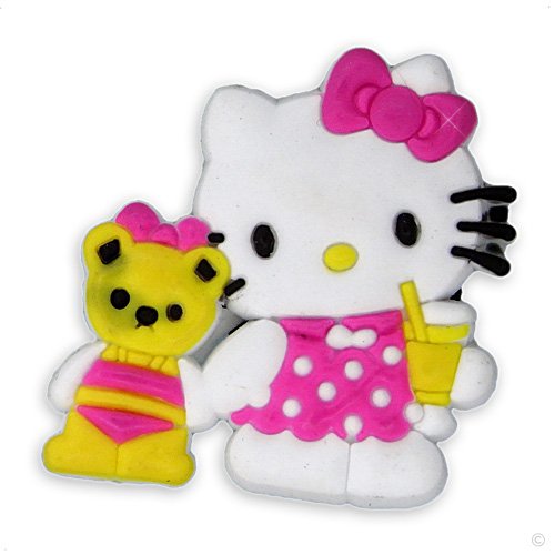 Kitty with bear style your Crocs - shoe charm #1776, Clogs stickers | fun Clip