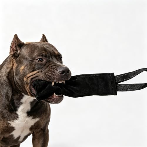 Dog Bite Training Cloth with Nylon Strap, Anti-Suede Universal（black） — view 7