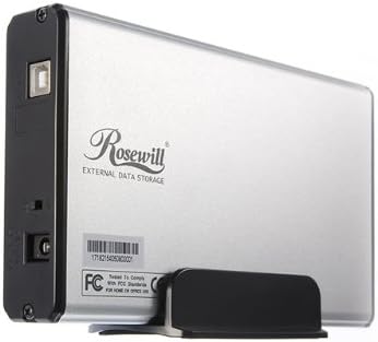 Rosewill RX35-AT-IU SLV Aluminum 3.5-Inch Silver USB 2.0 External Enclosure