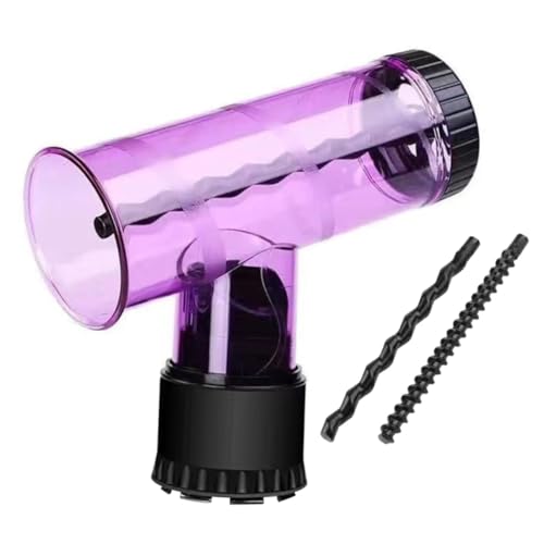 UKCOCO Difusor para Secador de Pelo para Rizos Naturales Accesorio Fácil de Instalar Moldeador de para Peinados Duraderos Casa Color Púrpura