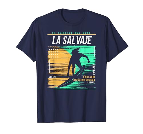 Vintage Surfing La Salvaje Sopelana España Surfers Paradise Camiseta