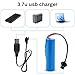 3.7V 1000mAh Li-ion Rechargeable Battery 2-Pack with USB Charger, SM-2P Plug for Remote Control Toy Cars - Compatible with E35, DE38, DE40, DE42, DE44, DE45, DE50, DE55, DE68, TB202, TM141 Models