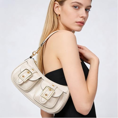 Image of Shoulder Bag for Women Y2k Purse Leather Hobo Tote Handbag Trendy Going Out Purse Crossbody Everyday Purse