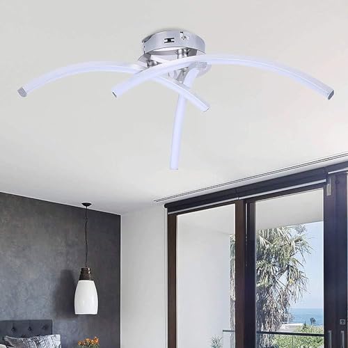 Lampe de éclairage LED plafond blanc froid pour salon moderne - 4