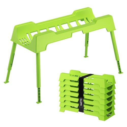 Image of RV Sewer Hose Support, 15FT Heavy-Duty Camper Waste Hose Holder with 7 Foldable Sections, Adjustable & Stable Waste Drainage Support with Strap, Stackable & Weather-Resistant, Green (Patent Pending)