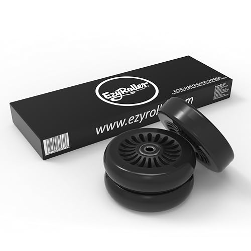 EzyRoller Juego de 3 ruedas de repuesto de 96 mm para Classic, Drifter o Drifter X, color negro