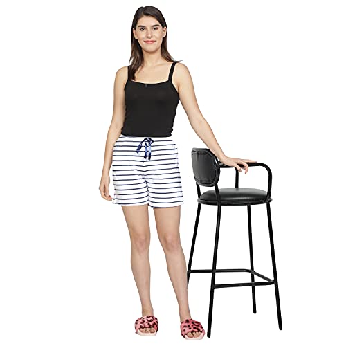 Image of Club A9 Women's Regular Fit Cotton Printed Shorts