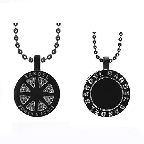 BANDEL(バンデル) チタン ネックレス ダイヤモンドカスタム ブラック メンズ・レディース・ユニセックス フリーサイズ（55cm）