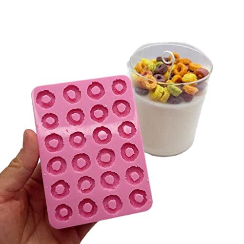 Fruit Loops 24 Cavities Loop cereal Flexible Silicone mold