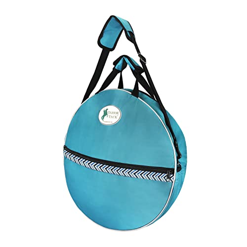 Tahoe Horse and Calf Roping 3 Ropes Carry Bag Custom Designed with Reflective and Overlay Trim, Turquoise by Tahoe Tack - Used condition - Image 3