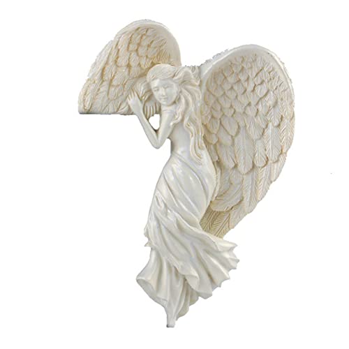 Estatua de Ángel para Marco de Puerta en Resina Vintage miniatura 6