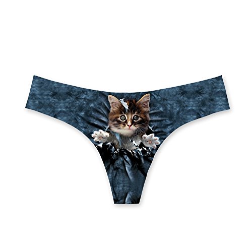 Preisvergleich Produktbild HUGS IDEA Damen Taillenslip Gr. M, Katze