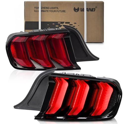 Feux arrière Mustang 2015-2023 kit complet rouge 5 modes d'éclairage LED