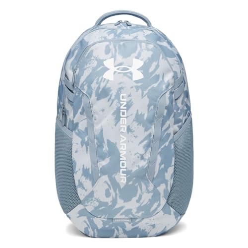 Image of Under Armour Unisex Hustle 6.0 Backpack, (034) Blue Fog / / White, One Size Fits Most