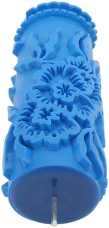 Texture Roller Patterned Paint Roller for Wall Decoration 5 Inch Classic Floral Embossing Texture Rubber Roller Decorative Art Texture Roller Tool 075Y