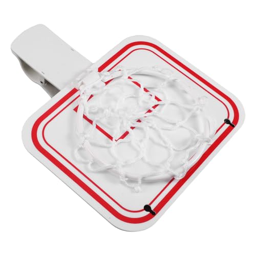 Tofficu Mini Canasta de Baloncesto Portátil Compacto y Resistente a Manotas para Cubo de Basura Blanco, Compacto y Resistente a Manchas, Adecuado para Oficina y Hogar