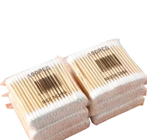 Premium Cotton Buds, Wooden Stems, Soft Swabs for Ear Cleaning, Makeup & Baby Hygiene, 6 Pack, 100 Pcs Each-image-24