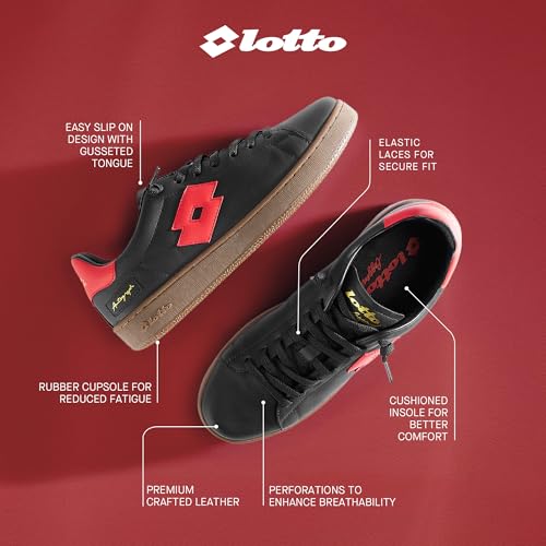Image of Lotto Men Autograph OG Slip On Leather Sneakers