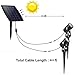 KEYNICE Solar Spotlights Waterproof IP65 Solar Powered Spotlight for Outdoor/Garden/Courtyard/Lawn(Warm White)